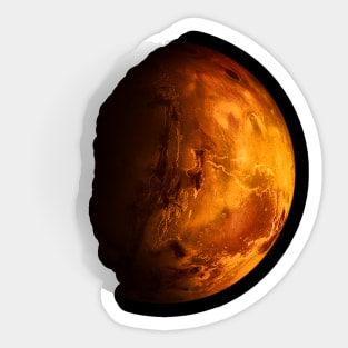 Mars Planet Sticker